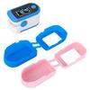2Pcs Oximeter Cover Portable Silicone Fingertip Pulse Monitor Protector for Travel Home(Black White )