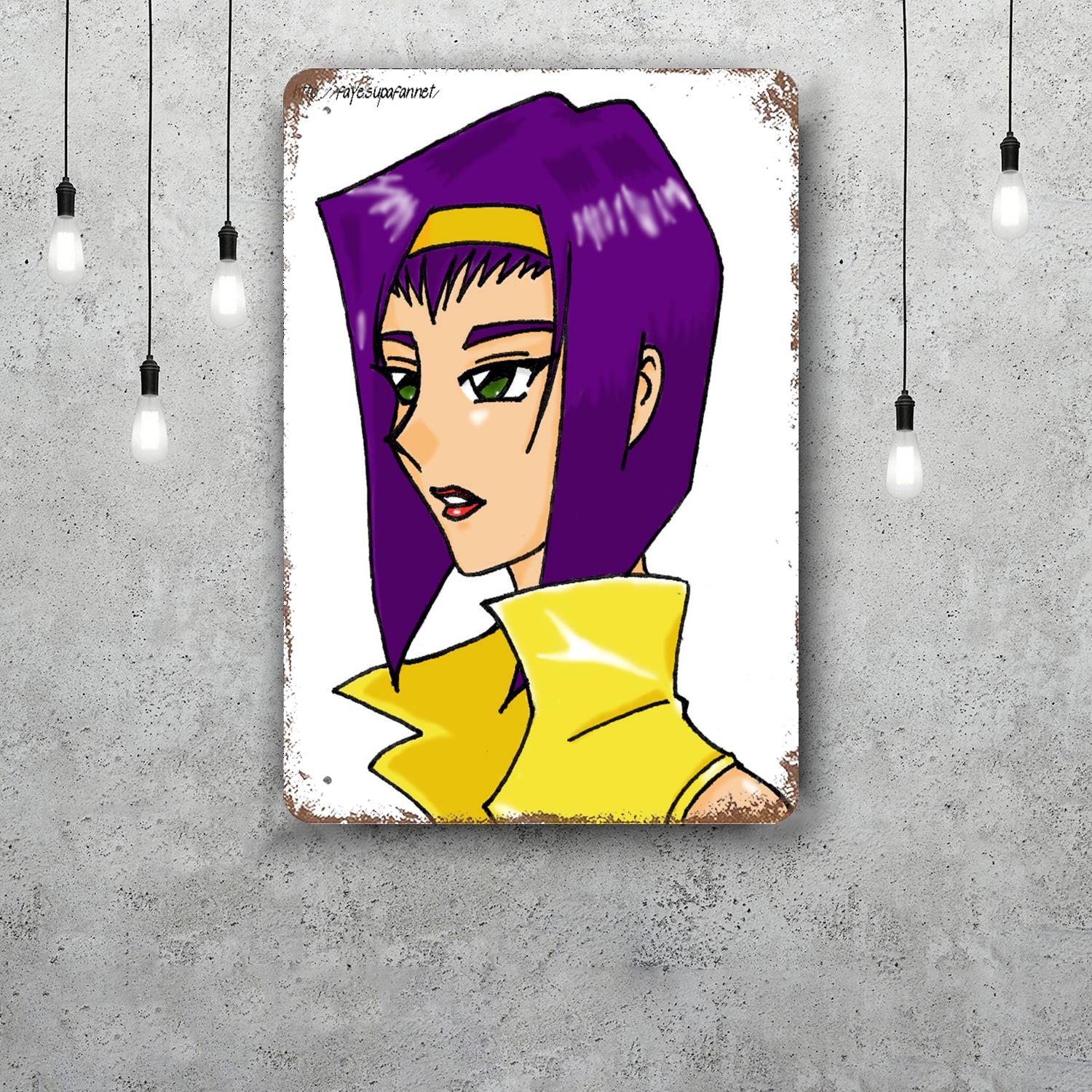 

faye valentine Vintage Tin Sign Home Decor Wall Decor Art Wall Mural Room Decoration Decor Retro Metal Sign Plate Bar Posters 20x30cm（7.8x11.8inch）