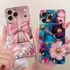For Apple iPhone 17 Pro Max Case Luxury Flowers New Painted Cover Clear Silicone Case For iPhone 17 Air iPhone17 Pro Soft Fundas