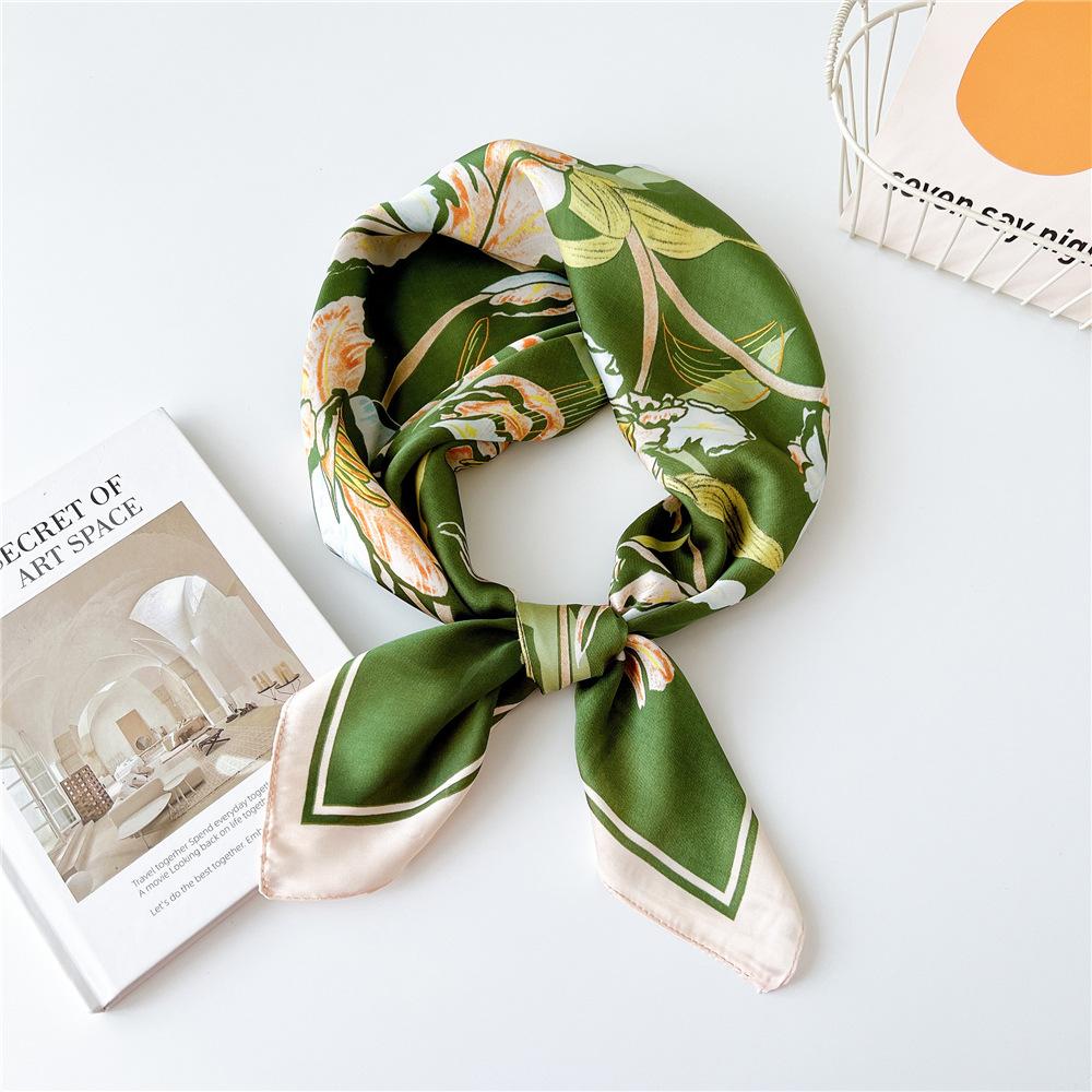 Moda Dekorasyon Eşarp Saç Bandı Bağlama Saç 70 Küçük Kare Eşarp İpek Eşarp Kadın İlkbahar Ve Sonbahar Çok Yönlü Küçük Eşarp Profesyonel Eşarp