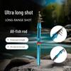 Carbon Ultra-Short Telescopic Sea Fishing Rod for Long-Distance Casting and Big Fish, Silver Carp, and Bighead Fish.