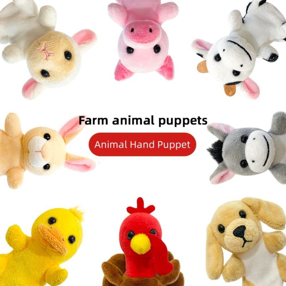 Farm Animal Animal Hand Puppet Storytelling Puppets Plush Toy Birthday Gift Finger Puppet  Kids Toy