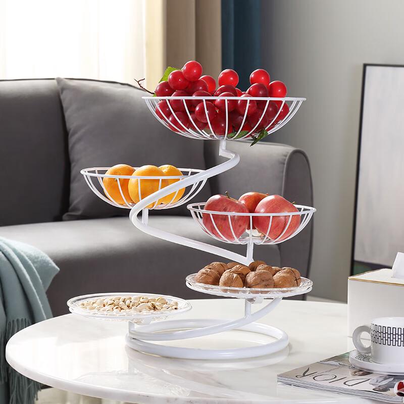 Light Luxury Multi-layer Fruit Basket Stand