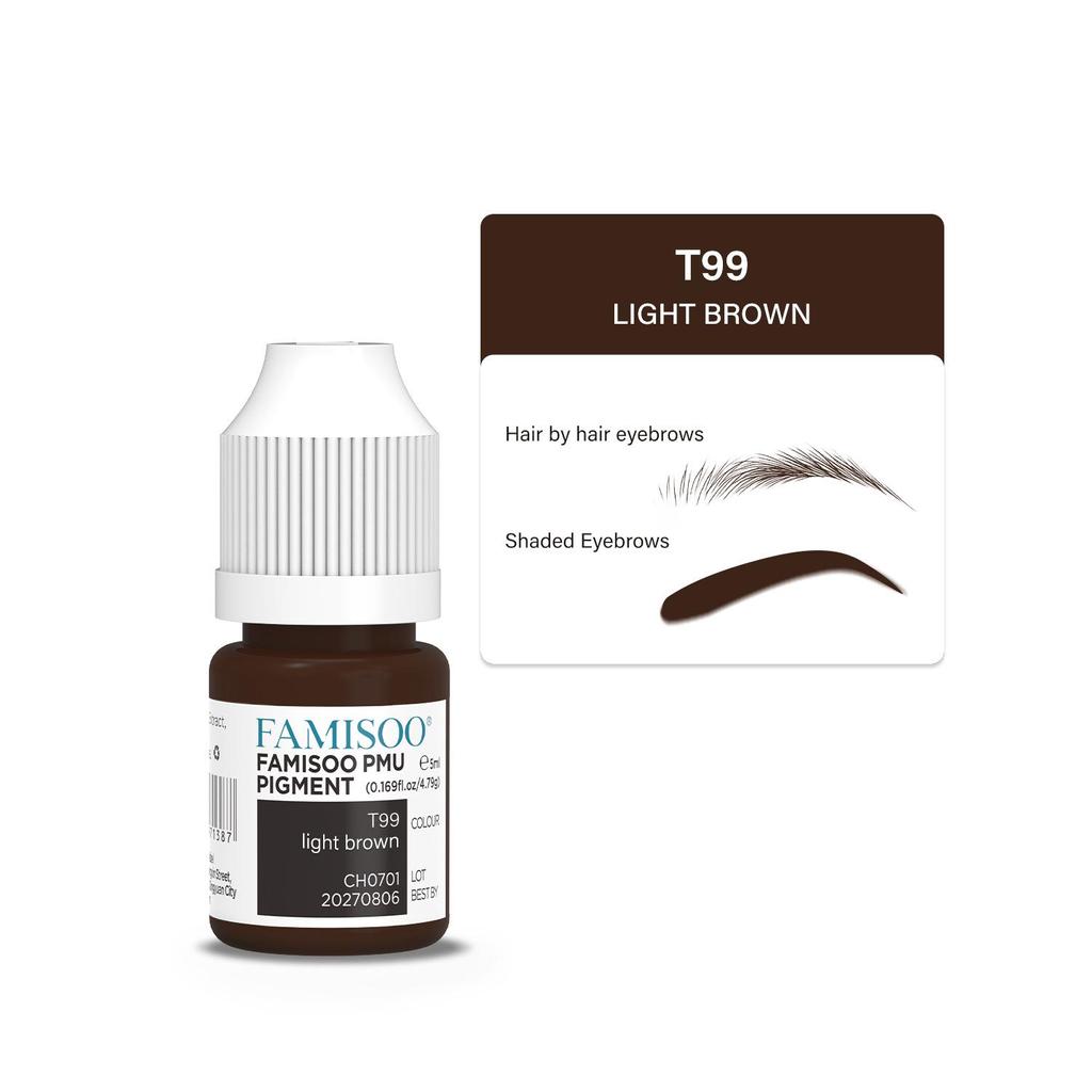 ResAP Long-Lasting Beauty Eyebrow Tattoo Pigment - Concentrated Liquid for Natural-Looking Brows, No Red or Blue Tones