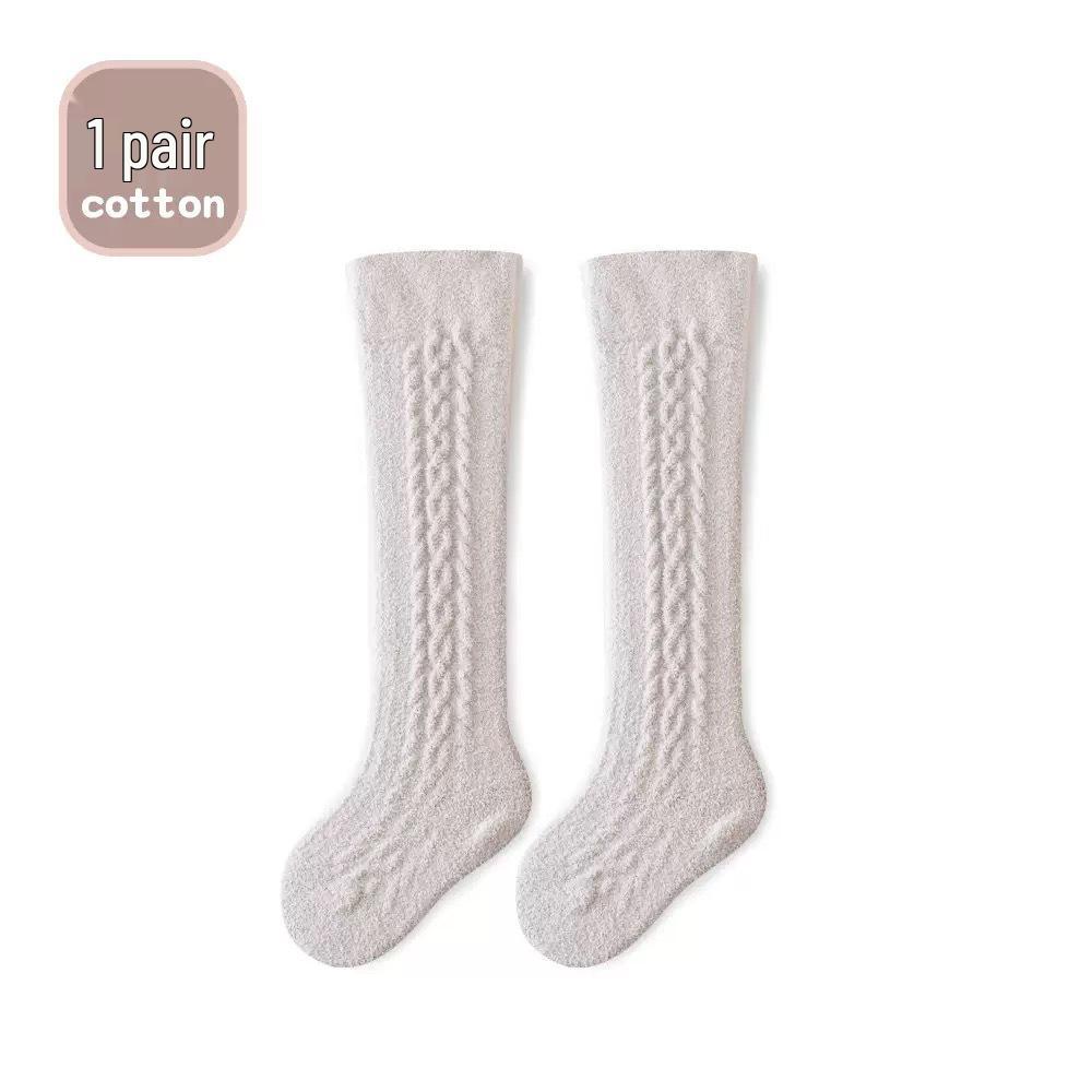Cozy Over-the-Knee Baby Socks: Loose Cuff, Warm & Comfy for Autumn/Winter