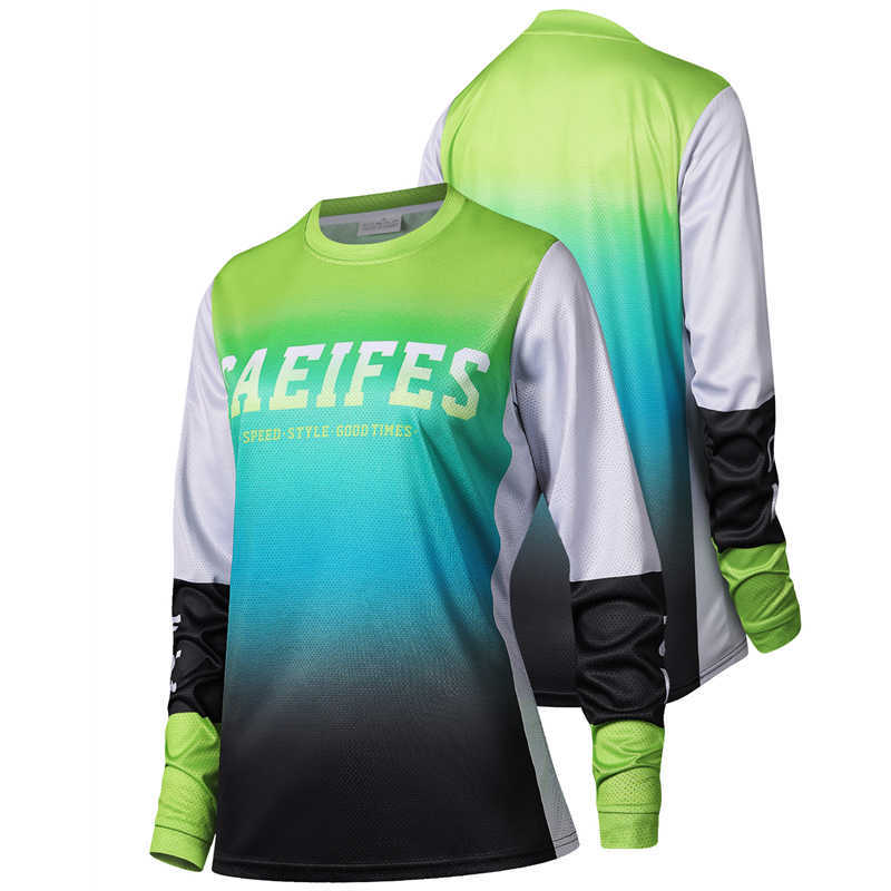 Cross-border Racing Suits, Motorcycle Suits, Downhill Suits, Tops, Casual Sports Retro Women's T-shirts, Running and Cycling, Sun Protection
