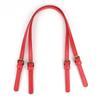 1Pc  Removable Double Buckle Leather Bag Strap, Pressed Line Crossbody Shoulder Bag Strap Pu Stitch DIY Handmade Bag Strap