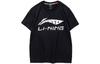 Li Ning T Shirts Unisex Black Crew Neck Moderate Straight Fit AHSS525-2