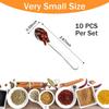 2.87" Tiny Mini Spoons 10pcs, Super Small Stainless Steel Spoons for Spices Jars, Salt, Sugar – Cute Little Serving Spoons for Tiny Jars (10,