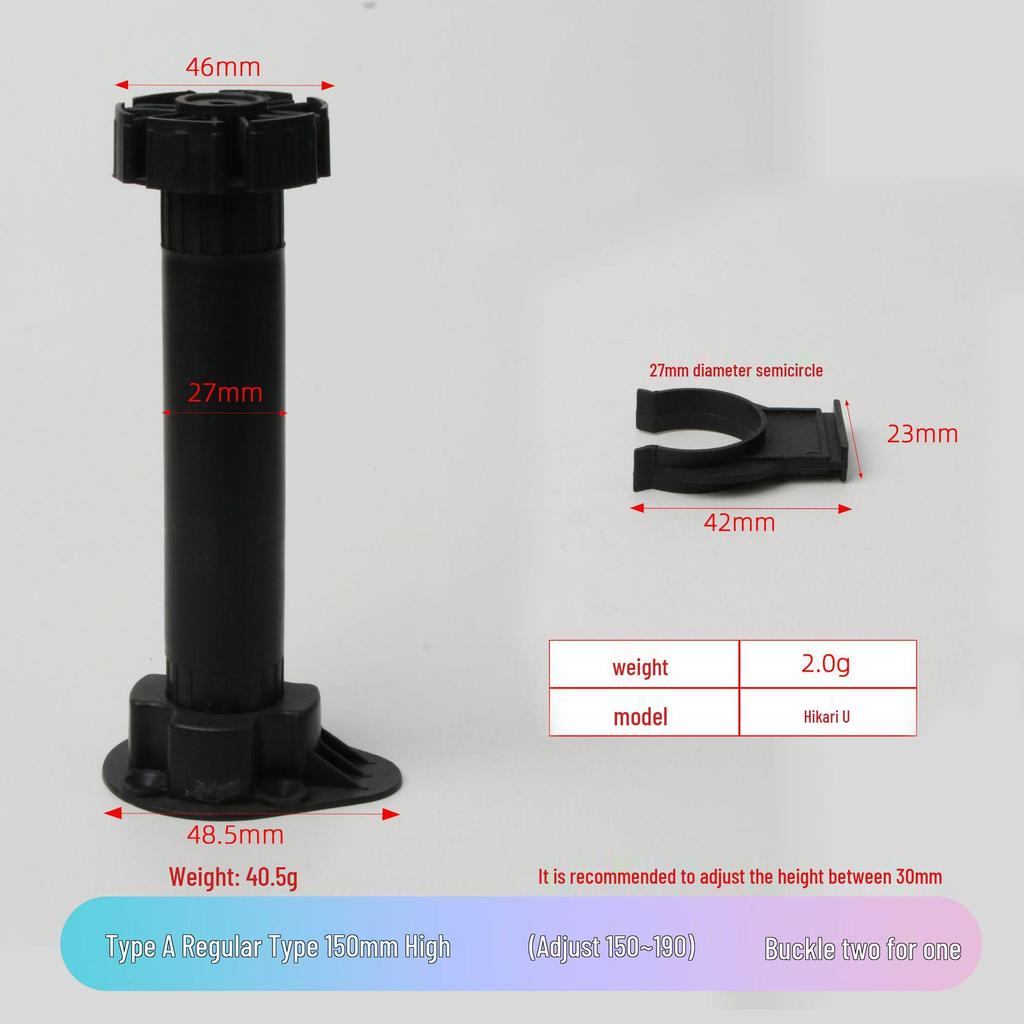 Adjustable Cabinet and Sofa Legs - Thickened ABS Plastic Support