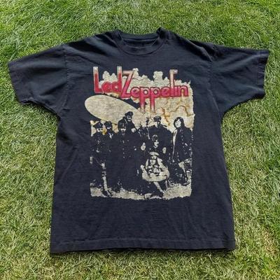 Vintage Led Zeppelin póló Férfi Gyerek Női Nyári Pamut Túlméretezett Laza Lélegző Alkalmi Napi Viselet Rövid Ujjú Felsők