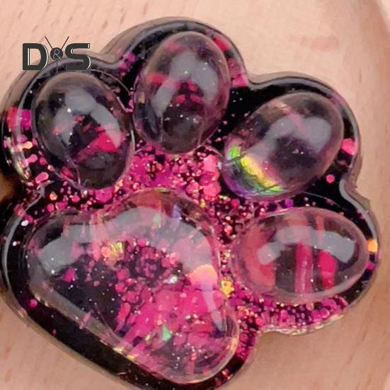 Clear Cat Paw Squeeze Toy Anxiety Relief Glitter Παιχνίδι με πόδι γατάκι Αισθητήριο Παιχνίδι Παιδιά Έφηβοι Ενήλικες Μαλακό Stress Ball Παιχνίδι με πόδι ζώων Fidget