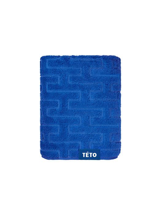 TETO 1P Фирменный синий полотенце из хлопка Супима 230 г/м² Blue 230g