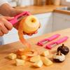 Dual-Function Stainless Steel Peeler for Apples, Potatoes, and Water Chestnuts