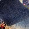 Used 45R 45rpm Indigo Dye Mix Stole Scarf