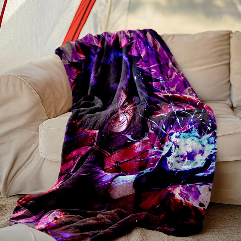 1pc Cozy Print Blanket, Naruto Blanket Appropriate for Home Picnic and Travel Adventures