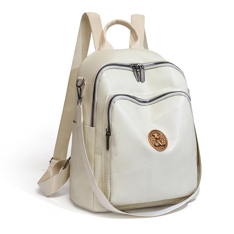 Мягкий кожаный женский рюкзак — фото 11