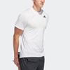 Adidas Training Freelift Tec GF Aeroknit Crew Neck Pullover Sports Short Sleeve T-Shirt Men Tops White DU1365