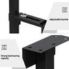 PC Case Holder Adjustable Metal Under Desk CPU Holder Bracket For Home Office And Gaming Setups Enhances Legroom