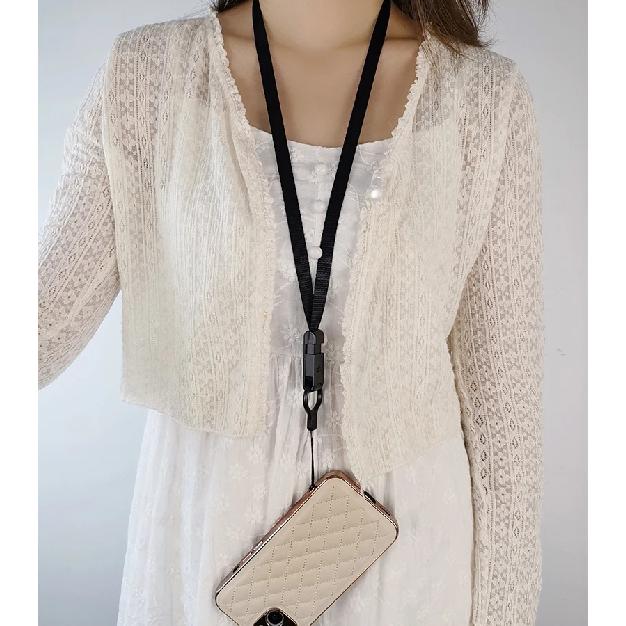 Mobile Phone Lanyard Hanging Neck Rope Men's and Women's Broadband Slip Buckle Chain Key Card Set Universal Long Sling Lanyard