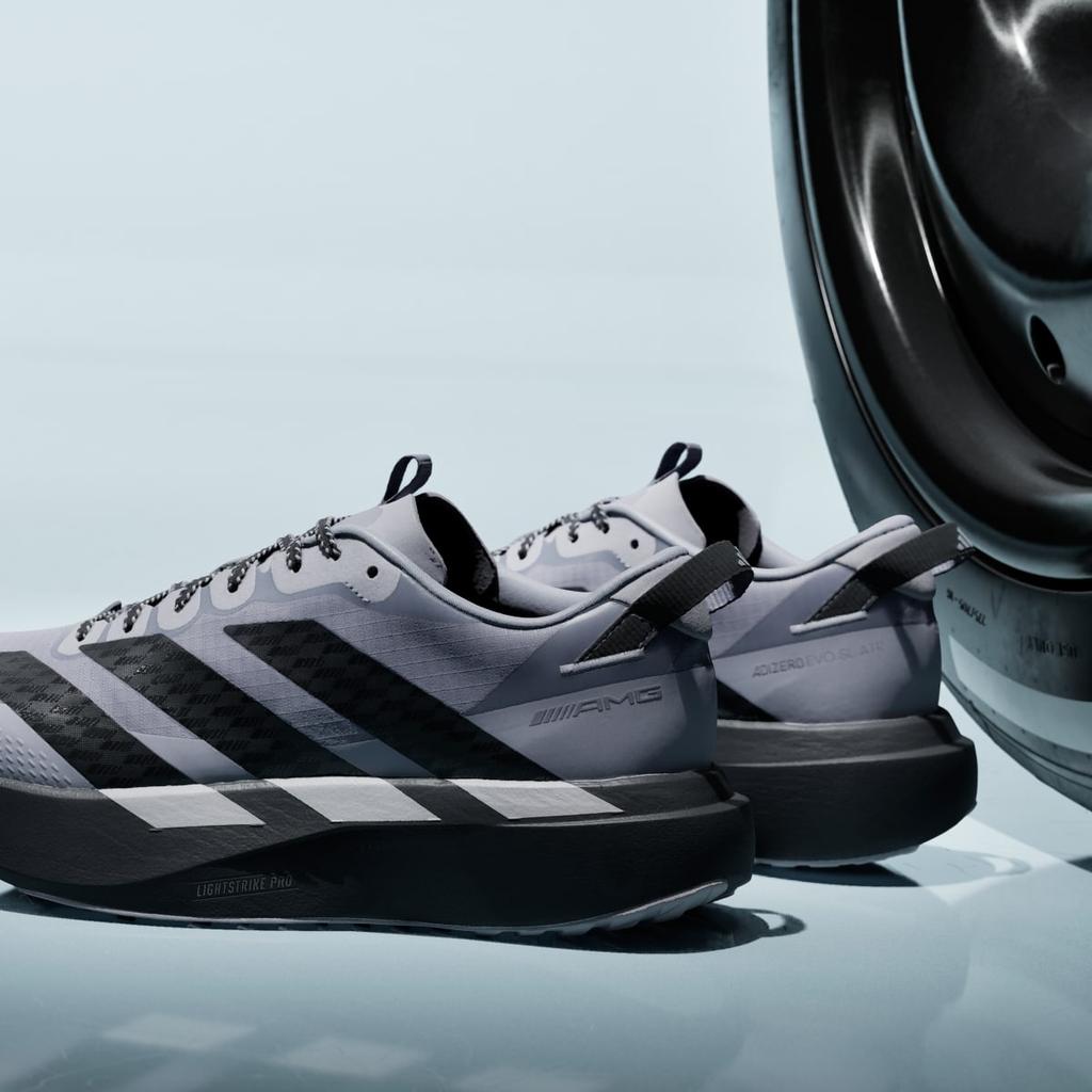 adidas ADIZERO EVO SL ATR MERCEDES AMG MERCEDES Shoes KI7909 Men's Performance Sports Shoes Glory Grey / Core Black / Core Black