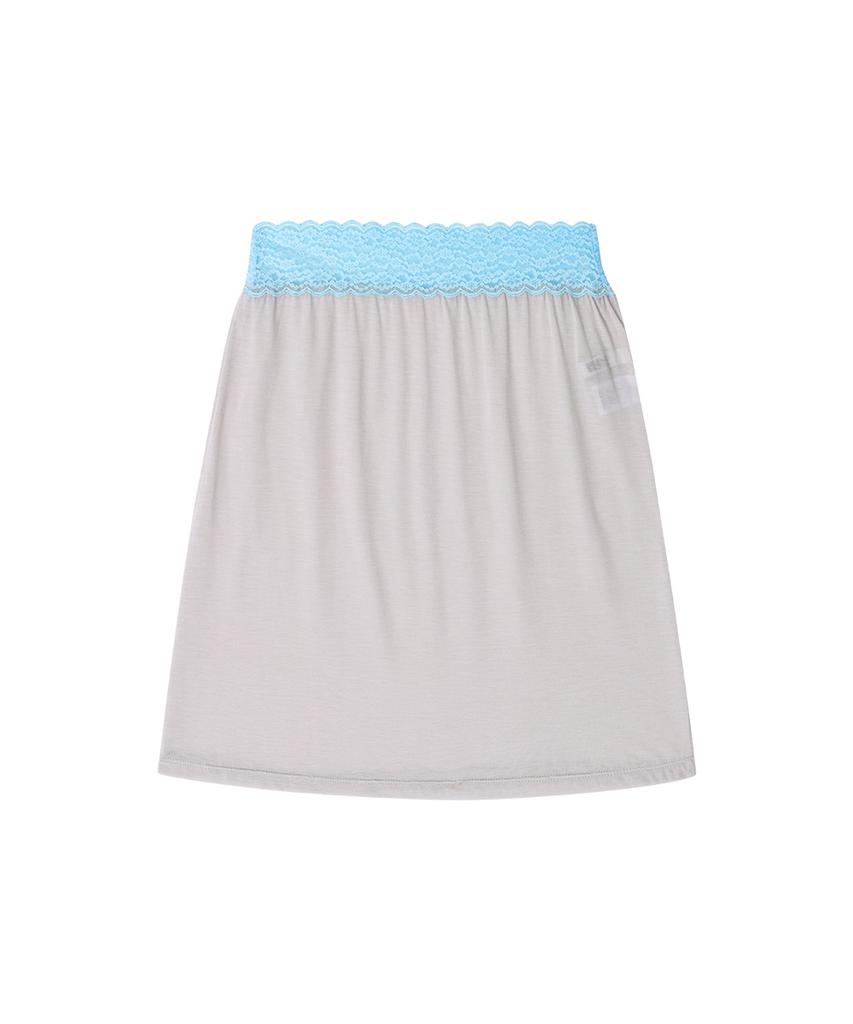 Crank Underlace Jersey Skirt_Gray