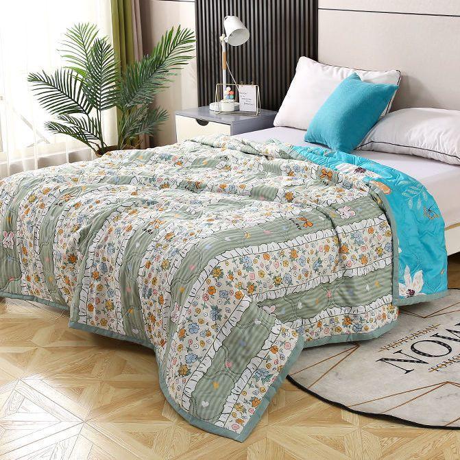 Summer Cooling Blanket Single Double Air Conditioner Thin Multi-layer Yarn Cotton Towel Blanket Comfort Blanket