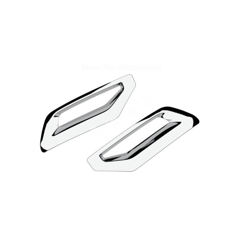 Für Mitsubishi Outlander 2025 2026 ABS Chrom Schwarz Hinterer Stoßfänger Nebelschlussleuchte Lampen-Zierrahmen Auspuffrohr Luftauslass-Zierleiste