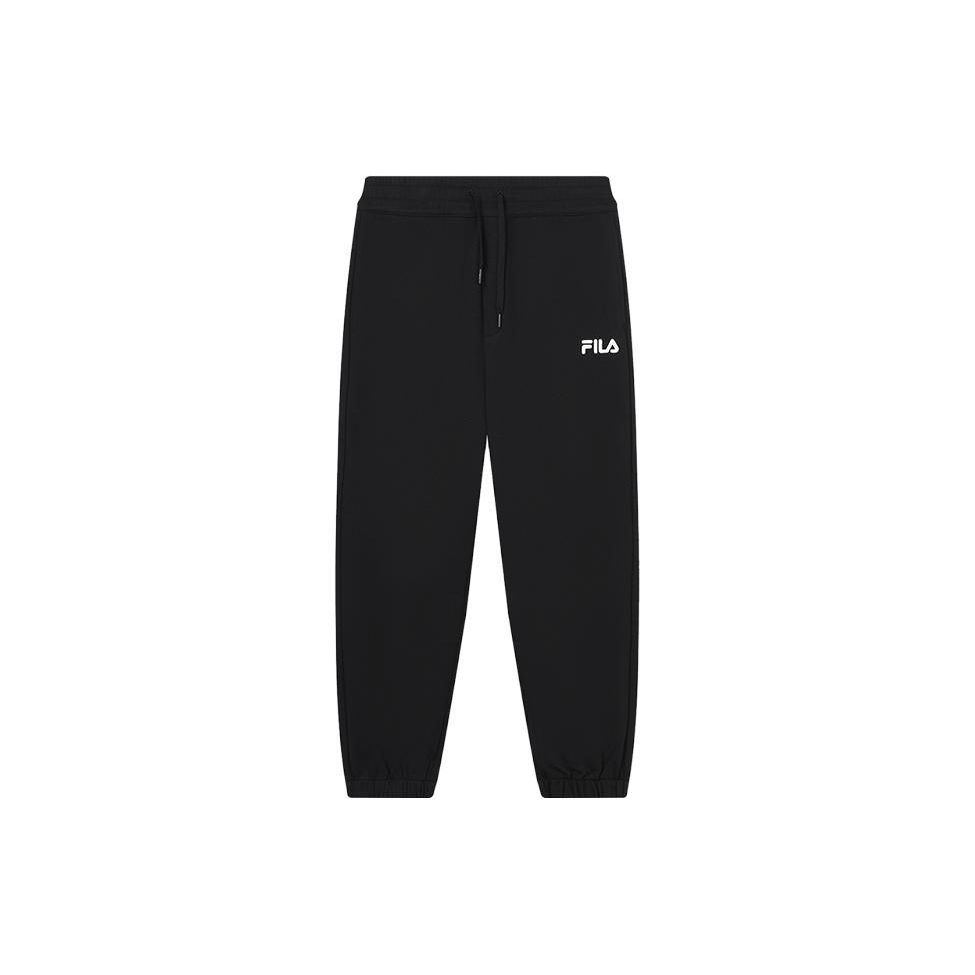 

FILA Logo Mid-Waist Casual Брюки свободного кроя с манжетами Мужские брюки черного цвета F51M339698FBK S