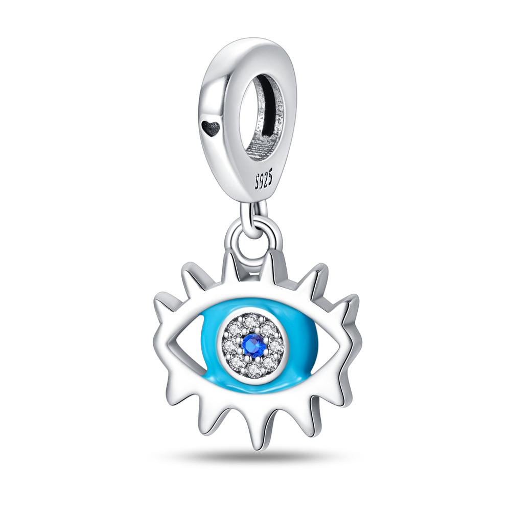 

Original Copper Charms Luxury Blue-Eyed Pendant Beads Fit Bracelet Diy Women Making Delicate Gift Jewelry