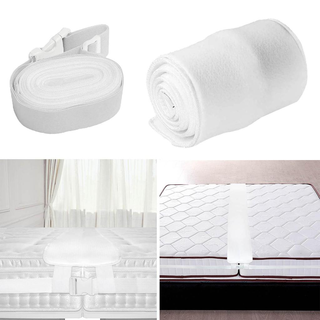 Bed Bridge, Bed Gap Filler Adjustable Mattress Connector Twin to King Converter Kit, for Rooms Bedroom