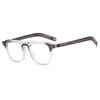 New Square Meter Nails Fashionable Square Flat-light Mirror Trendy Lens Frame Transparent Glasses