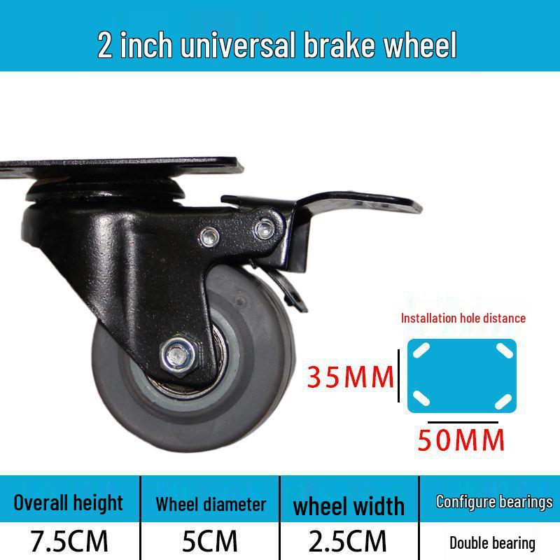 Těžká tichá otočná kolečka (2-8 palců) pro vozíky a malé ruční vozíky