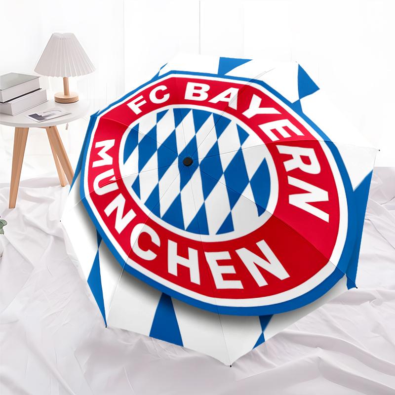 1pc B-Bayern Munich (8) Umbrella, Sun Protection, And UV Shielding. It Has Eight Sturdy Ribs for Outdoor Use And Perfect As a Holiday Gift