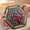 KJ135 Educational Chess Push Ball Game Board Game Toys Two Player Four-in-a-Row Checkers for Children
