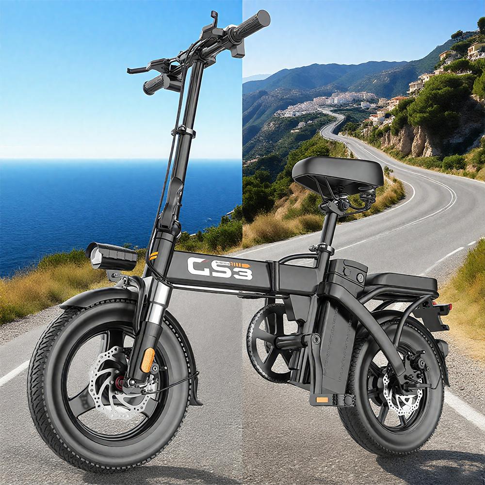 TOOFLY GS3 Volwassen Elektrische Fiets 25KM/H 250W Motor 48V15Ah Batterij Stadsverkeer E-Bike 14'' Band Opvouwbare Volwassen Elektrische Fiets