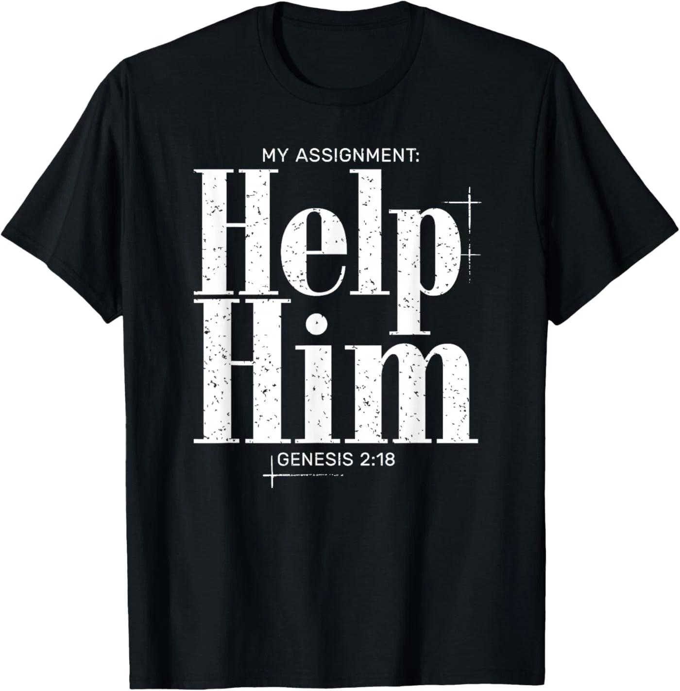 

Christians Matching Couple Lead Her Genesis 2:18 Faith T-Shi T-Shirt 4XL