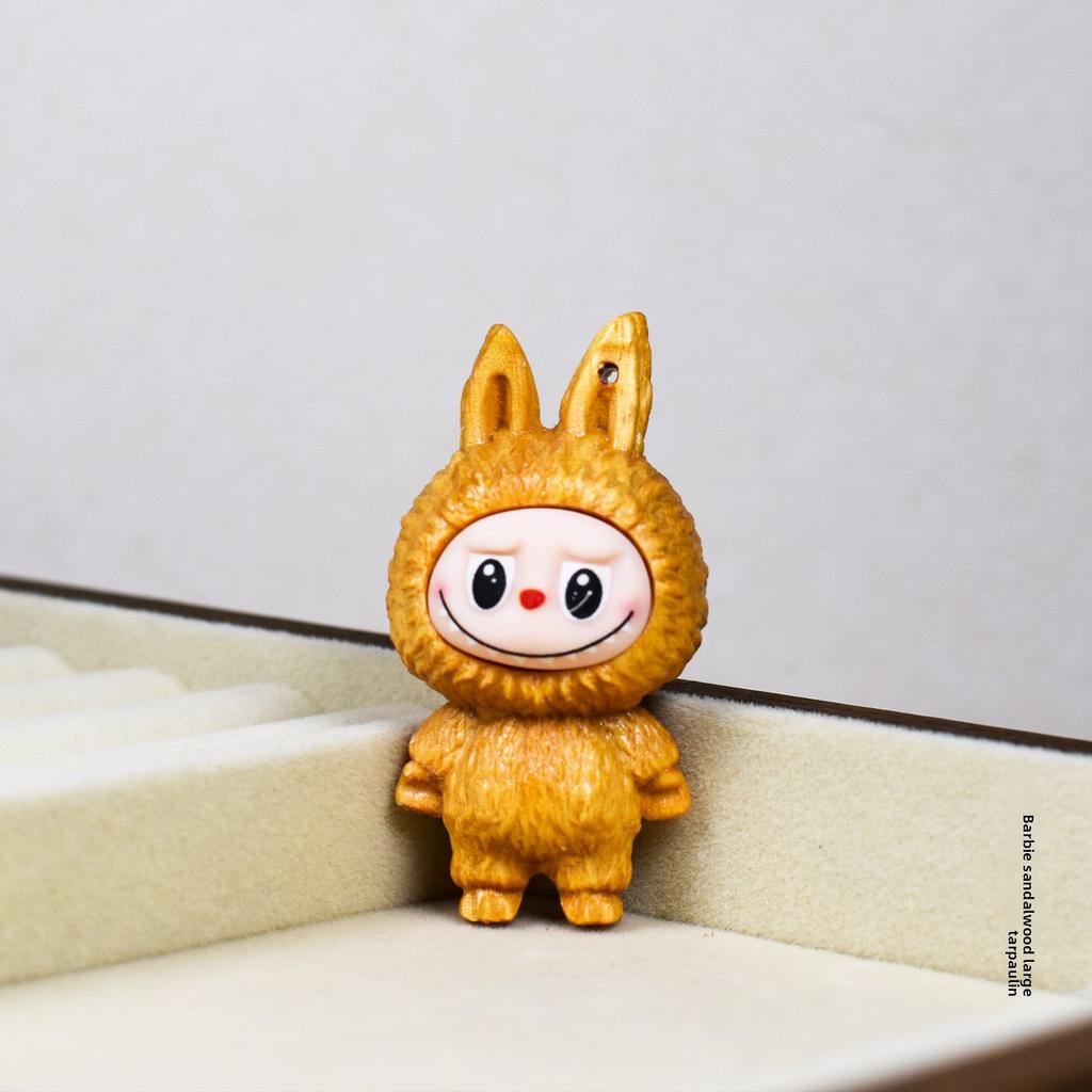 Řezba z masivního dřeva Kreslená Roztomilá Elfí Figurka Panenka Stolní Rukojeť Řemeslná Ozdoba