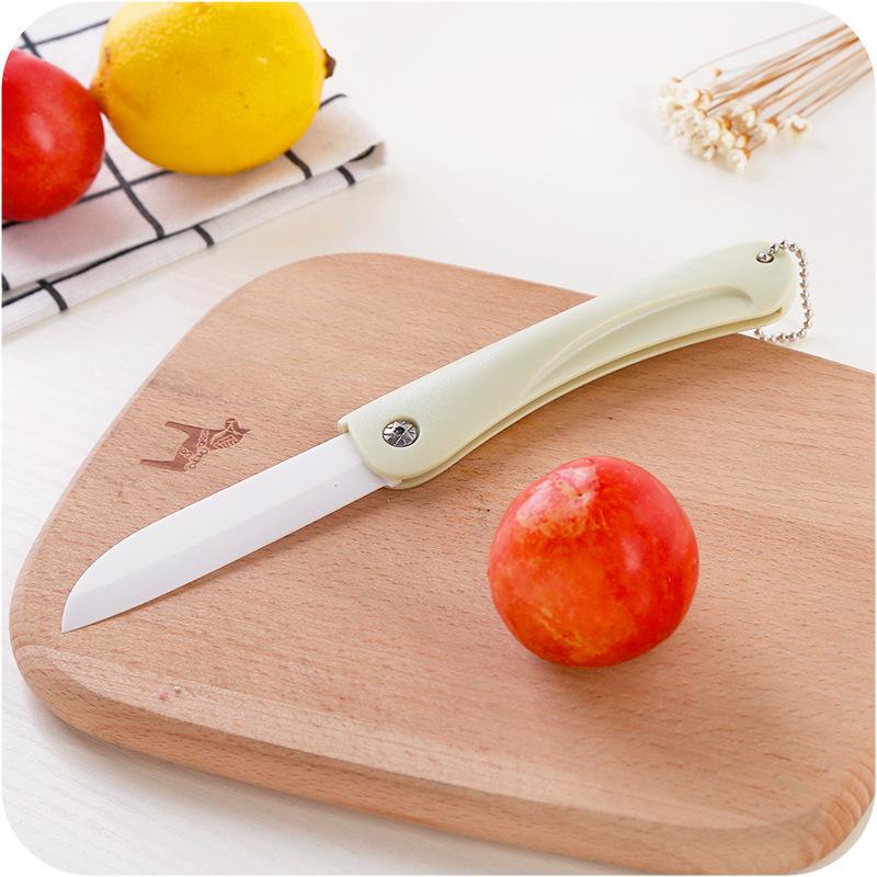 Foldable Ceramic Knife Portable Fruit Knife Household Peeler Kitchen Chopper Multifunctional Knife Kitchen Tool