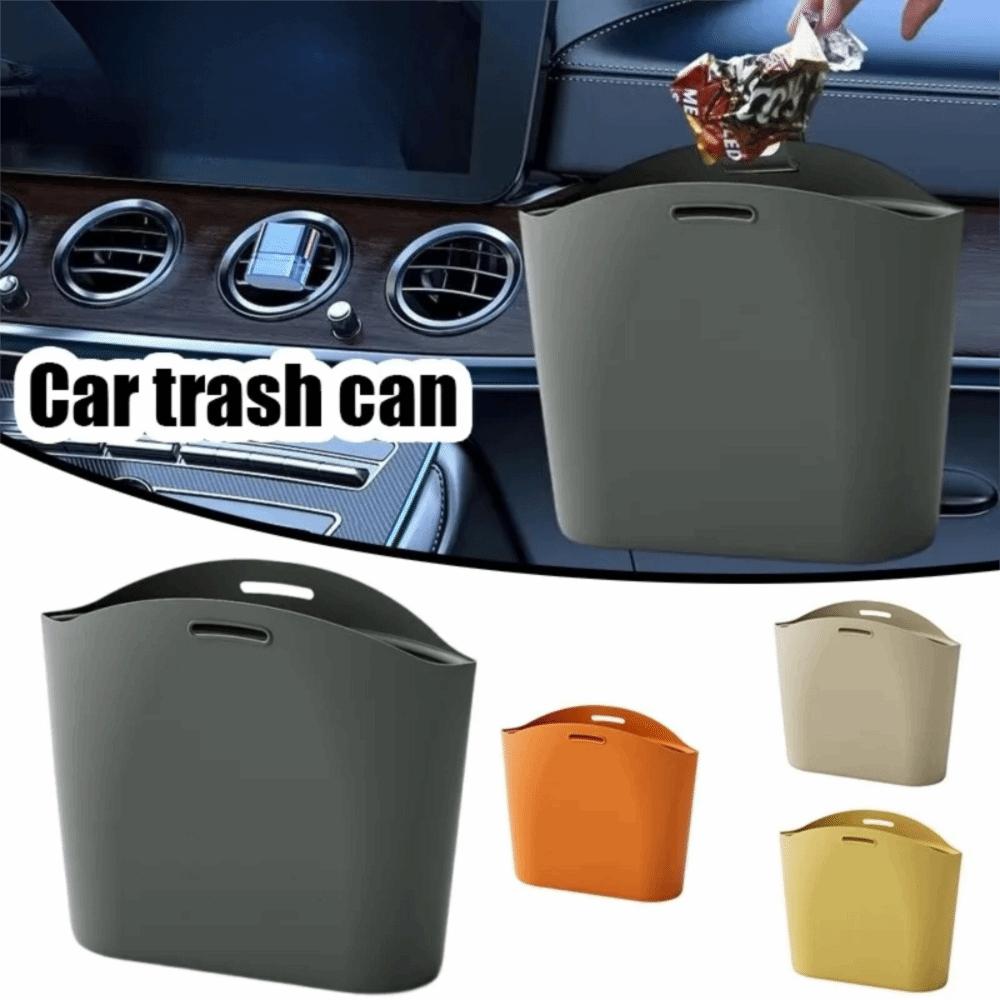 Dustbin Silicone Car Trash Can Vehicle Storage Space Saving Organizers Hanging Waste Bin  Office