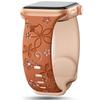 Bauhinia Floral Laser-Engraved Silicone Band for Apple Watch