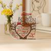 Grandparents' Heart-Shaped Thank You Plaque - with Family Quote, Perfect for Birthdays, Anniversaries, or Grandparents' Day, Nurseries, Home Desk Livi