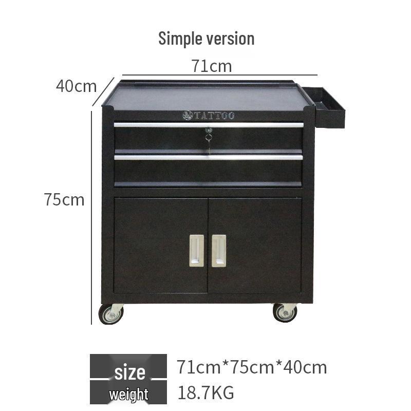 Tattoo Tool Cart with Drawer – Portable Roller Workstation Upgrade