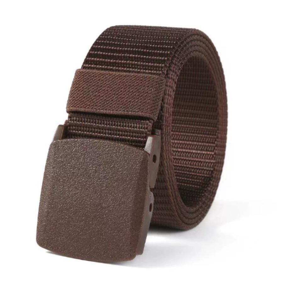 Nylon Belt Automatic Buckle Outdoor Multifunctional Tactical Canvas Belts Light Comfortable Non-metal Belt