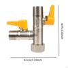 RV Three Way by Pass Valve Brass Shower Diverter Premium Easily Install Replaces 1/2" NPT