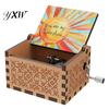 Desktop Musical Box Rotary Handle Wooden Music You Are My Sunshine Mini Mechanical Heavy Duty Decoration Girlfriend Boyfriend Wife Husband Birthday