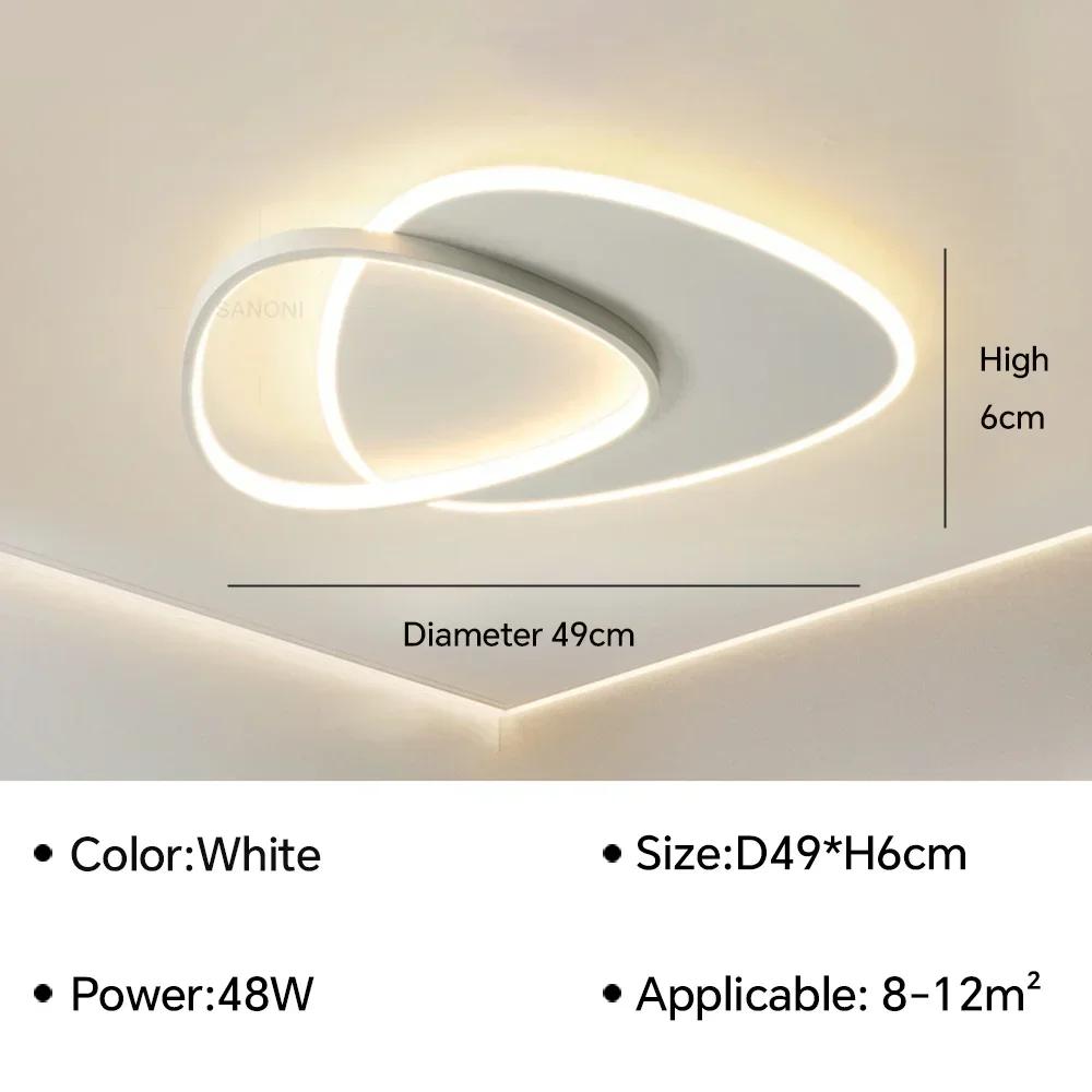 Modern LED Ceiling Lamp for Living Dining Room Study Bedroom Aisle Kitchen Loft Ceiling Chandelier Home Decor Lighting Fixture