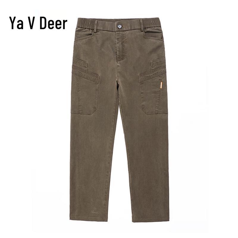 Men's Elastic Waist Straight Fit Cargo Pants
