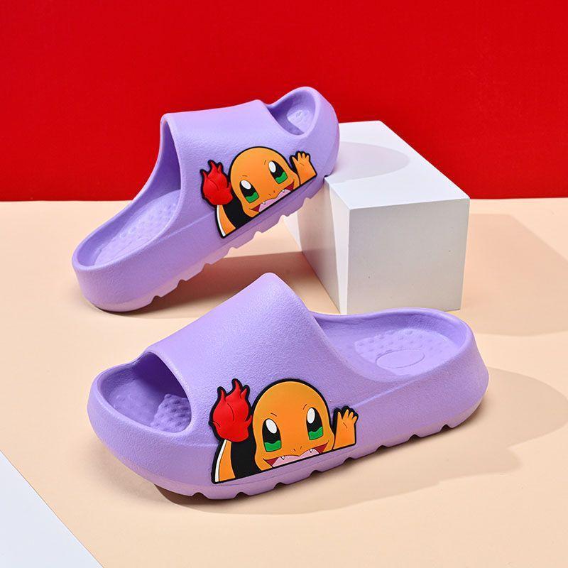 

Charming Kids Eva Lightweight Slippers Nonslip Comfort Breathable Cartoon Design For Ages All Purple,4041