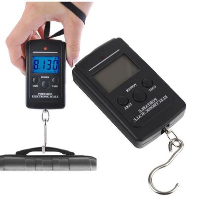 Electronic Tourist Luggage Fishing Scale Manual LCD with Hook 40 Kg